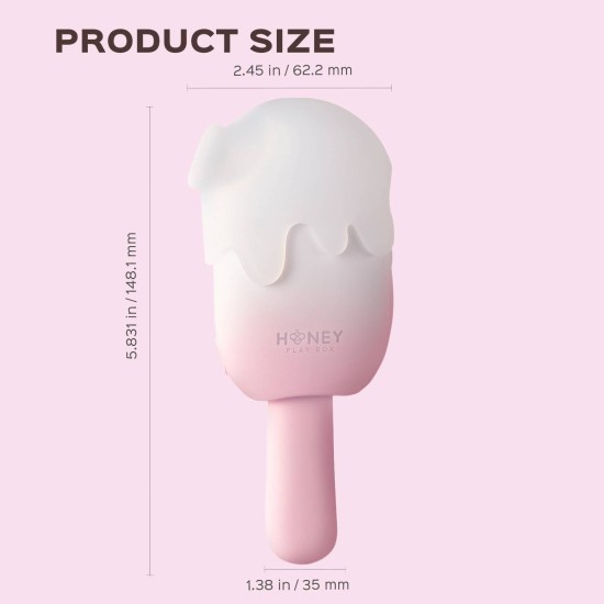 BITE ME Sucking Tapping & Vibrating Cream Pop Stimulator