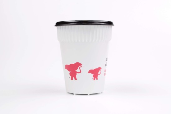 Merch – hravý sloní kelímek Růžový Slon (0,3 l)