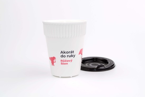 Merch – hravý sloní kelímek Růžový Slon (0,3 l)