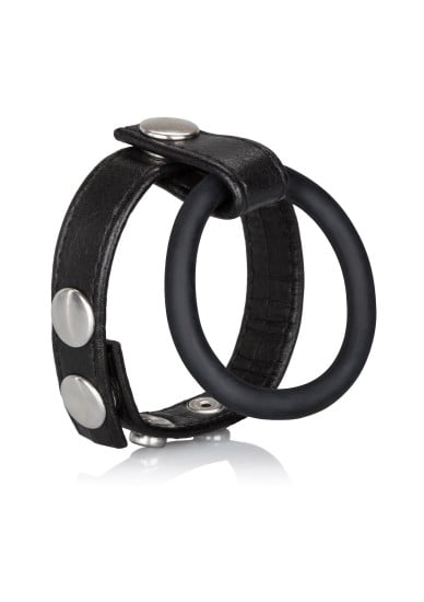 CalExotics Medium Leather Ball Spreader kožený kroužek