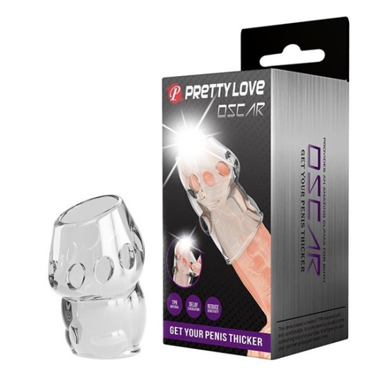 Pretty Love Oscar návlek na penis, průhledný