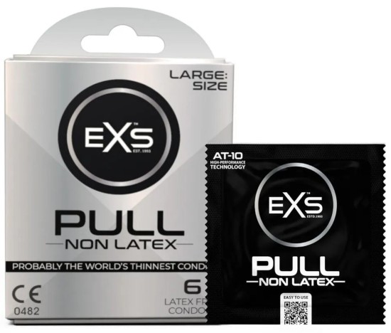 EXS Pull Large – bezlatexové kondomy (72 ks)