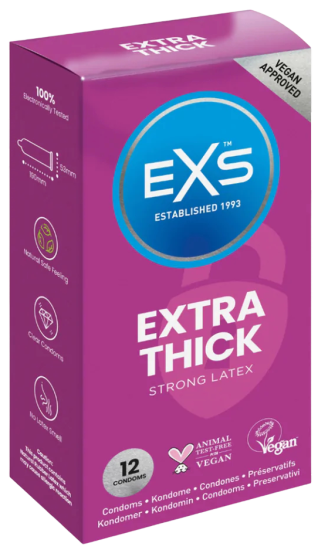 EXS Extra Thick – zesílené kondomy (100 ks)