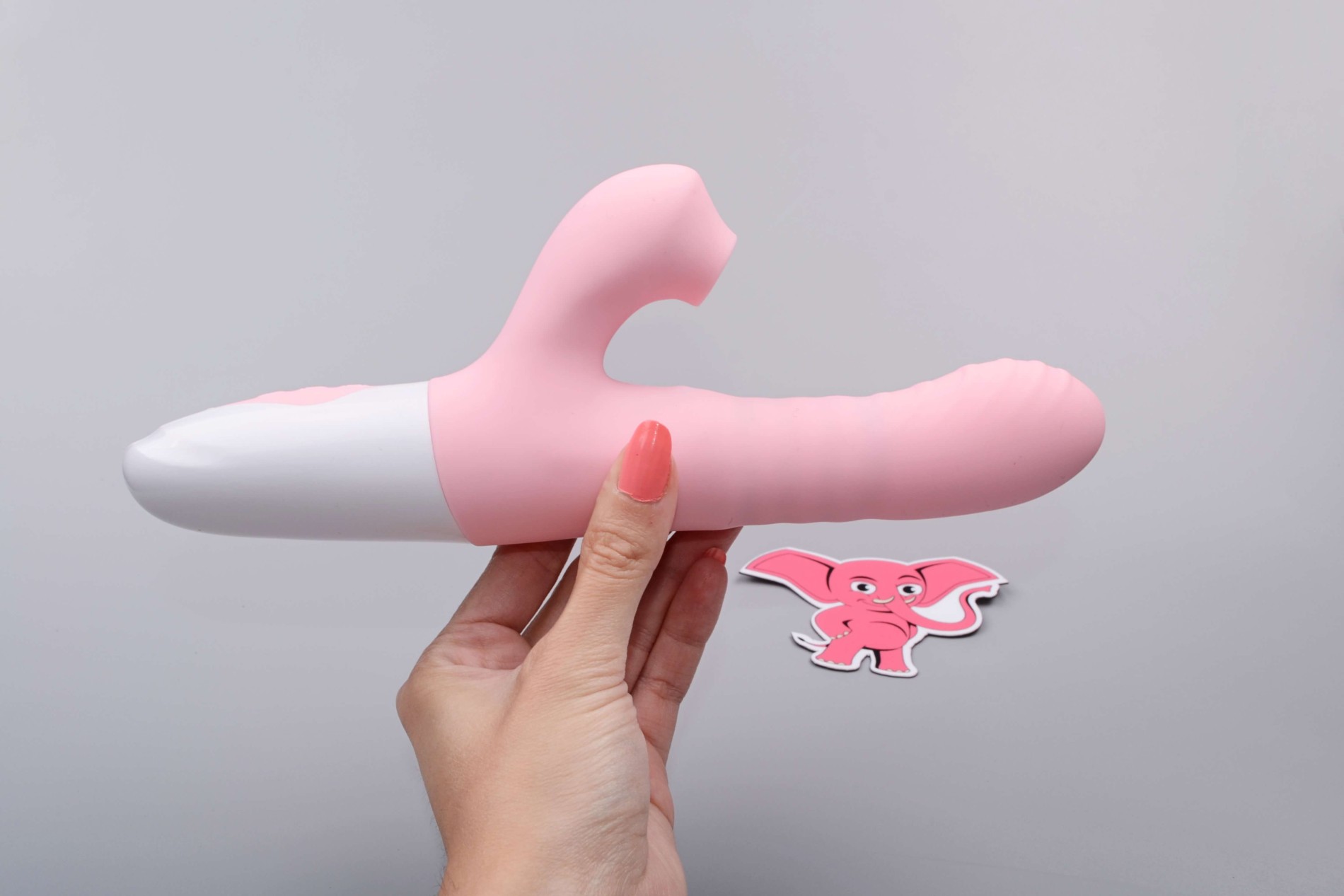 Adore Motio II. tlakový přirážející vibrátor, v ruce