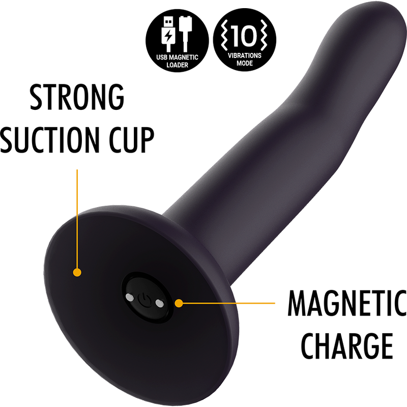 Mythology Duman Mystic M Vibrator Watchme Wireles vibrační dildo (17 cm)