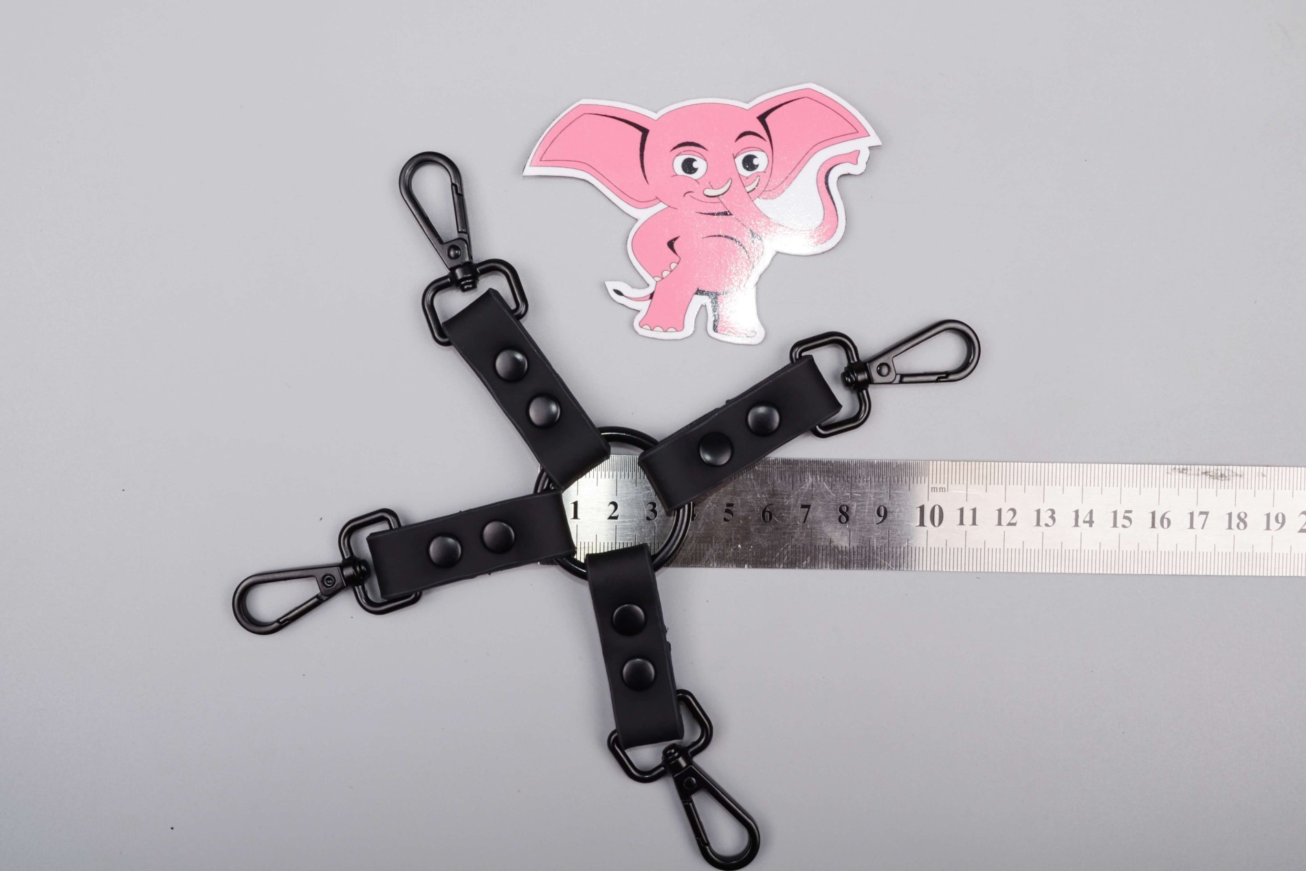 BDSM sada Midnight Temptations, rozměry