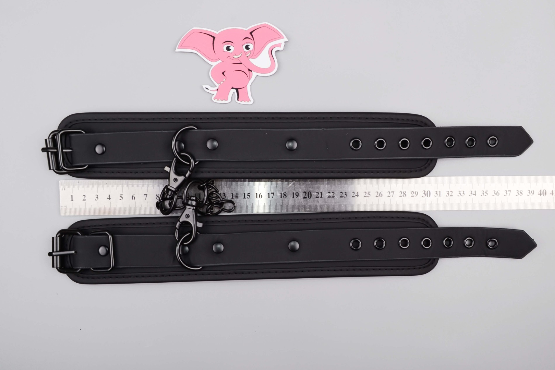 BDSM sada Midnight Temptations, rozměry