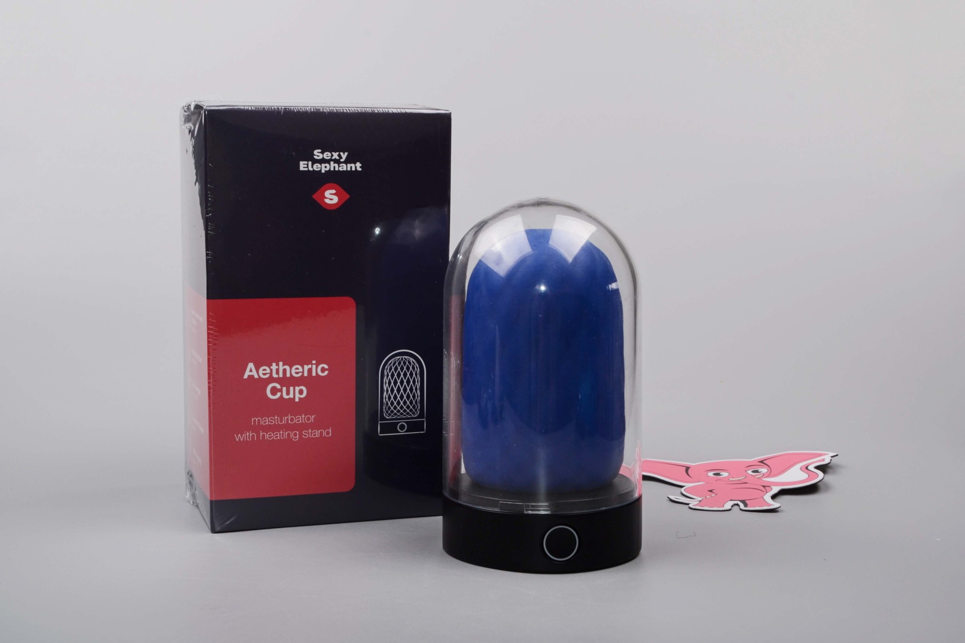 Masturbátor s nahřívacím stojánkem Aetheric Cup (11,5 cm) + dárek erekční kroužek