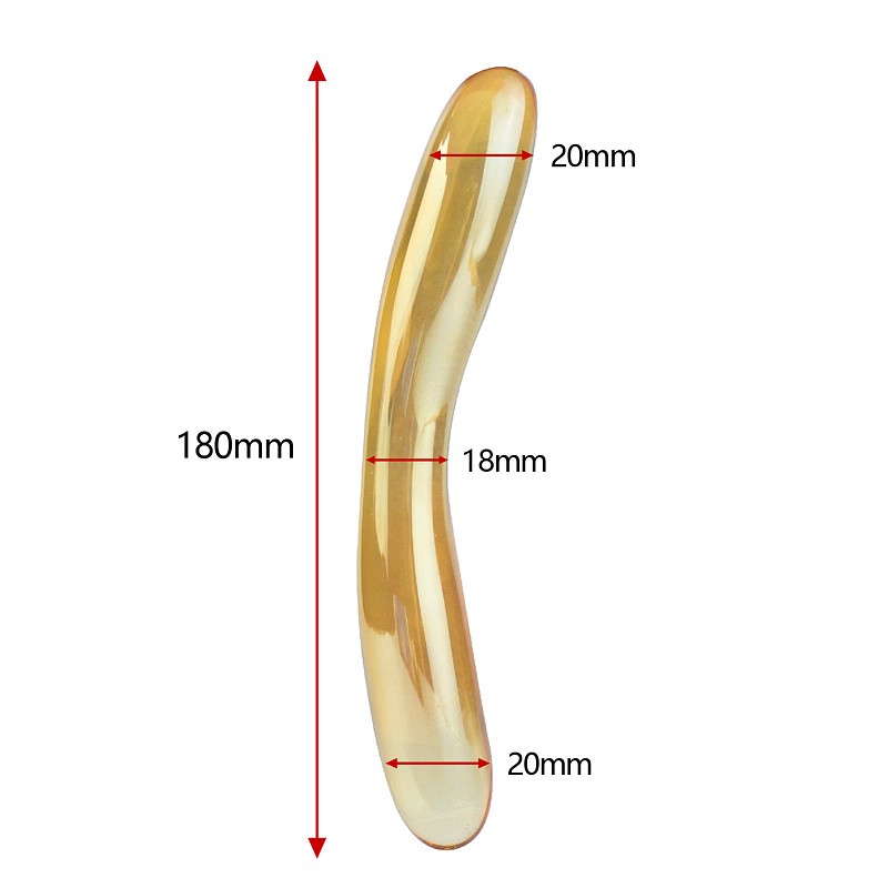 Skleněné dildo Sensualist (18 cm)