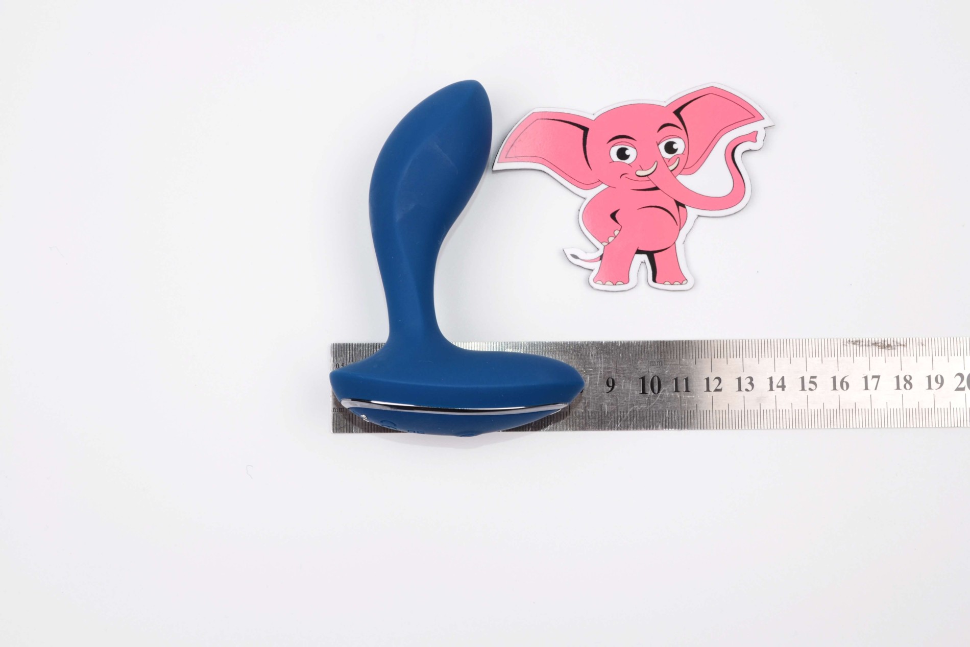 Anální kolík na masáž prostaty Rapture P s dálkovým ovládáním (11 cm) + dárek Anální gel 15 ml, rozměry