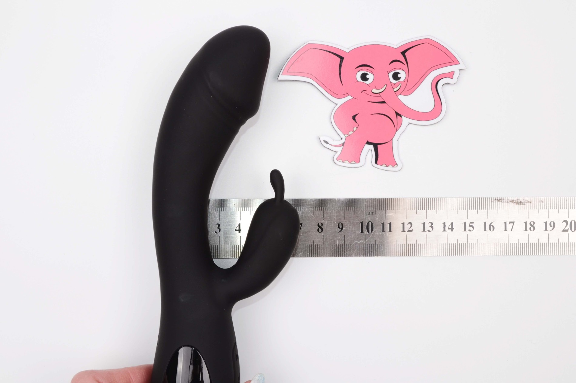 Vibrátor pro elektrosex s výběžkem Elexcite Thunder (19,5 cm), rozměry