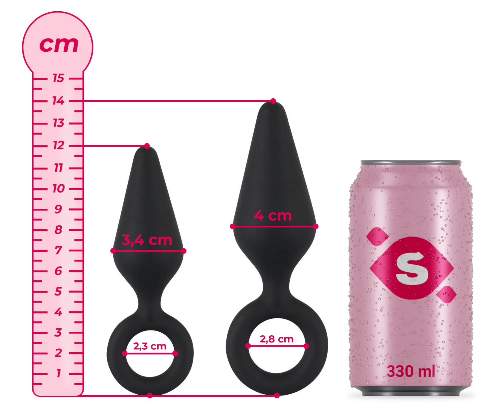 Anální kolík s očkem Soft Feel