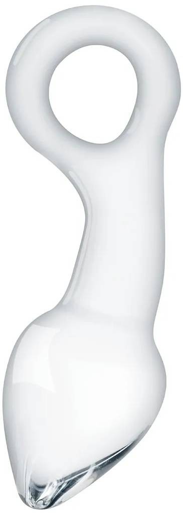 Skleněný anální kolík Glass Ring (14,5 cm)