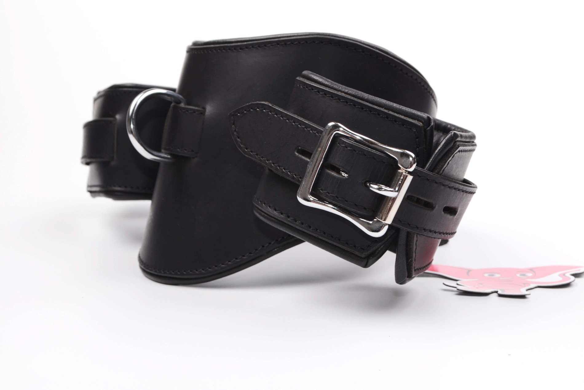 Kožený obojek s pouty na ruce Leatherix RestrainMe