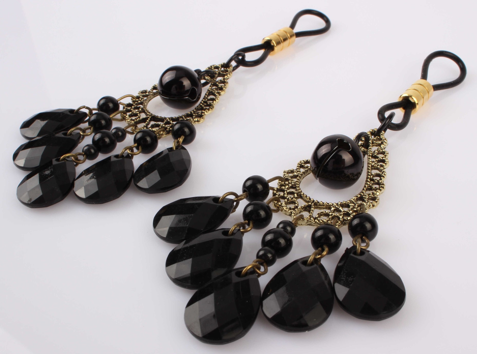 Svorky na bradavky Black Jewel
