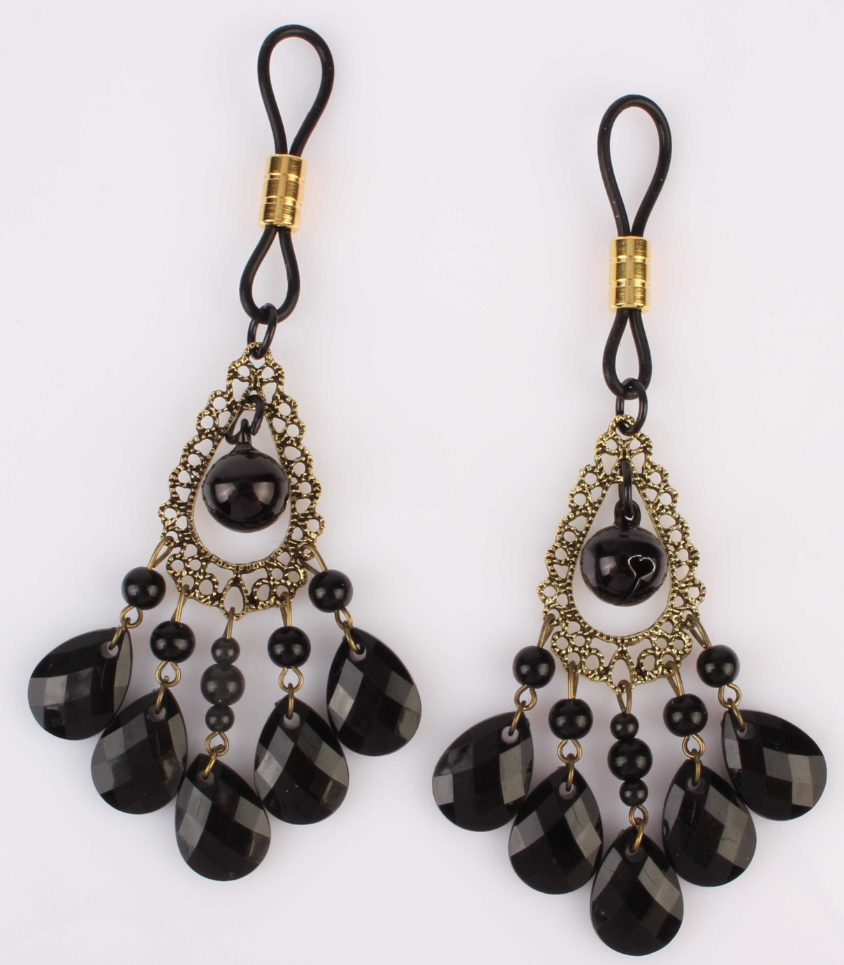 Svorky na bradavky Black Jewel