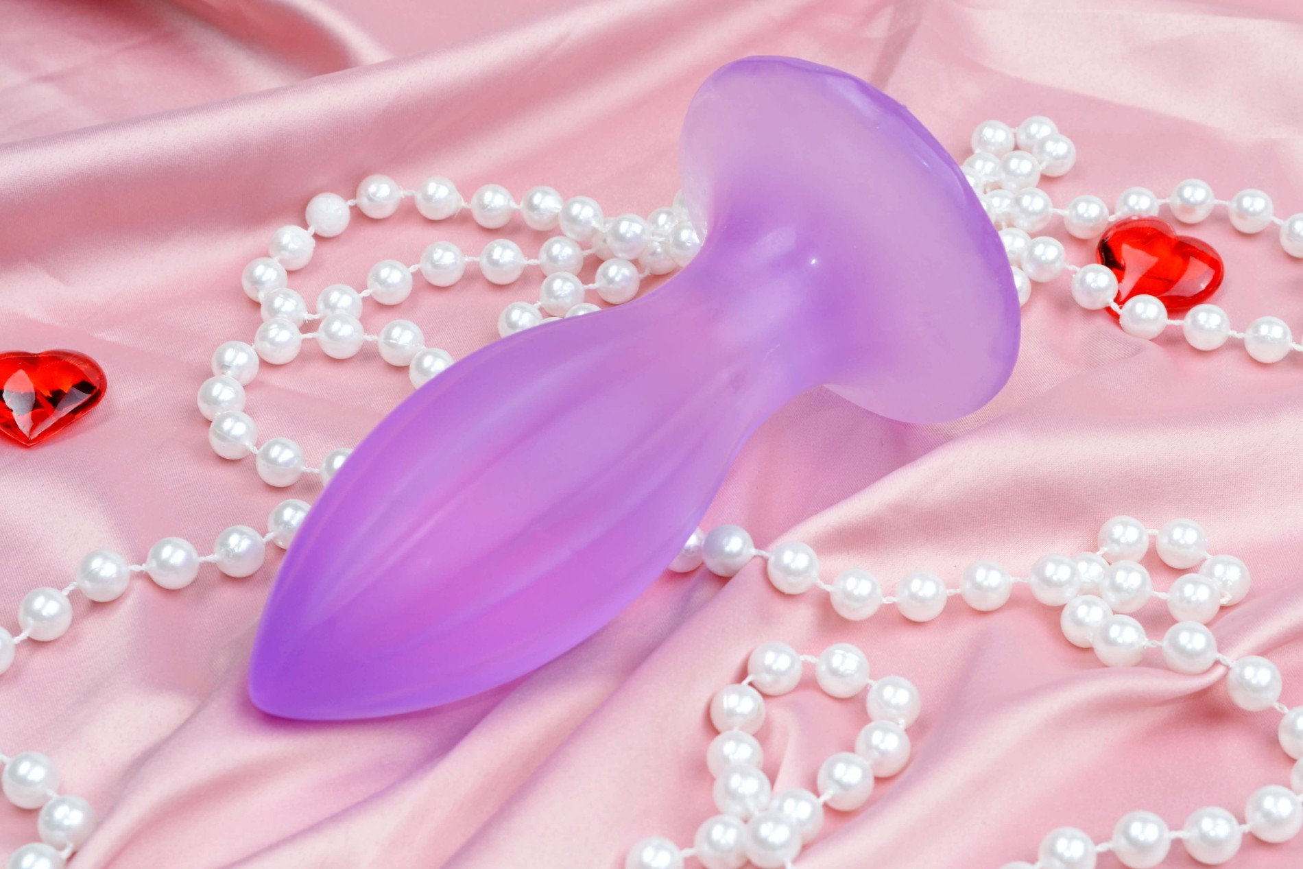 Gelový anální kolík Amethyst Delight