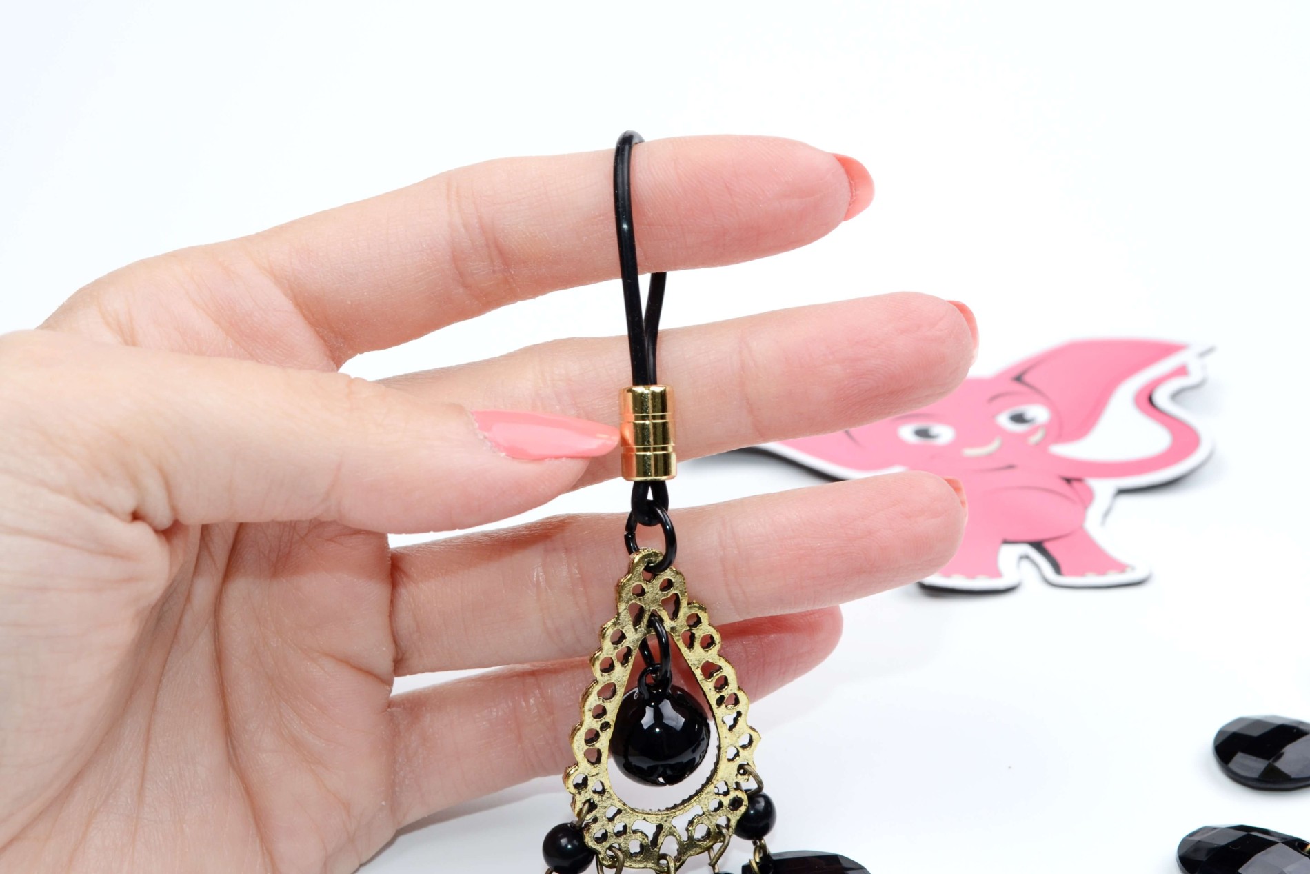 Svorky na bradavky Black Jewel