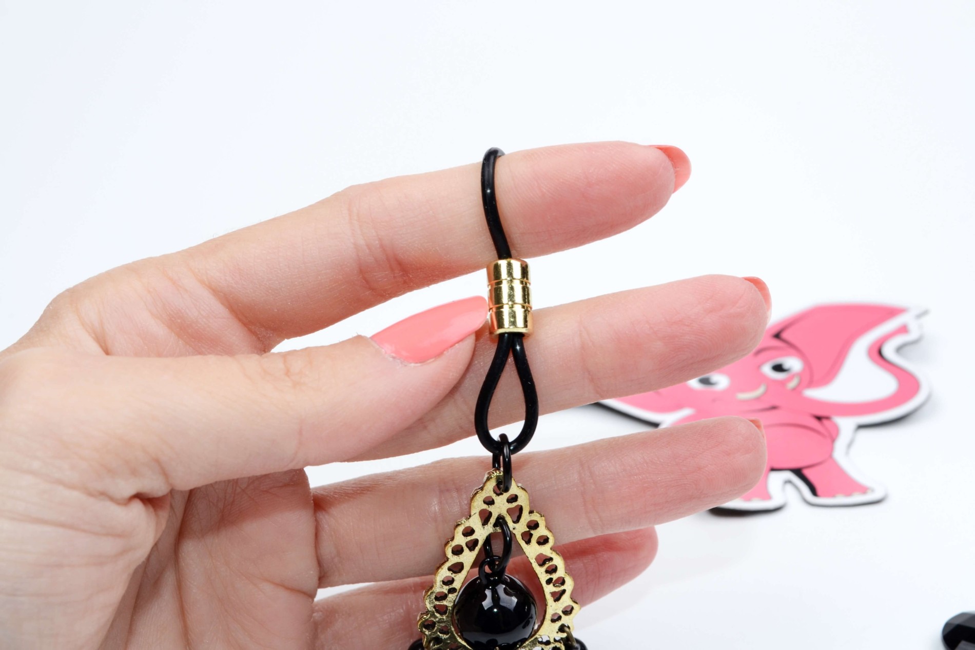Svorky na bradavky Black Jewel
