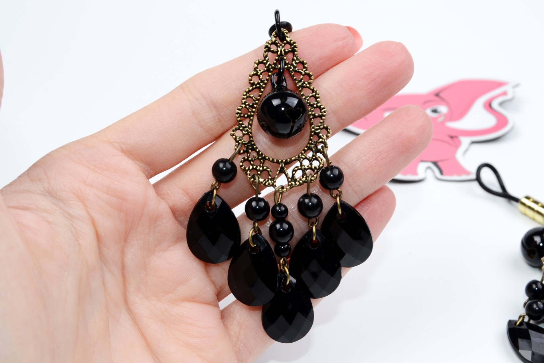 Svorky na bradavky Black Jewel