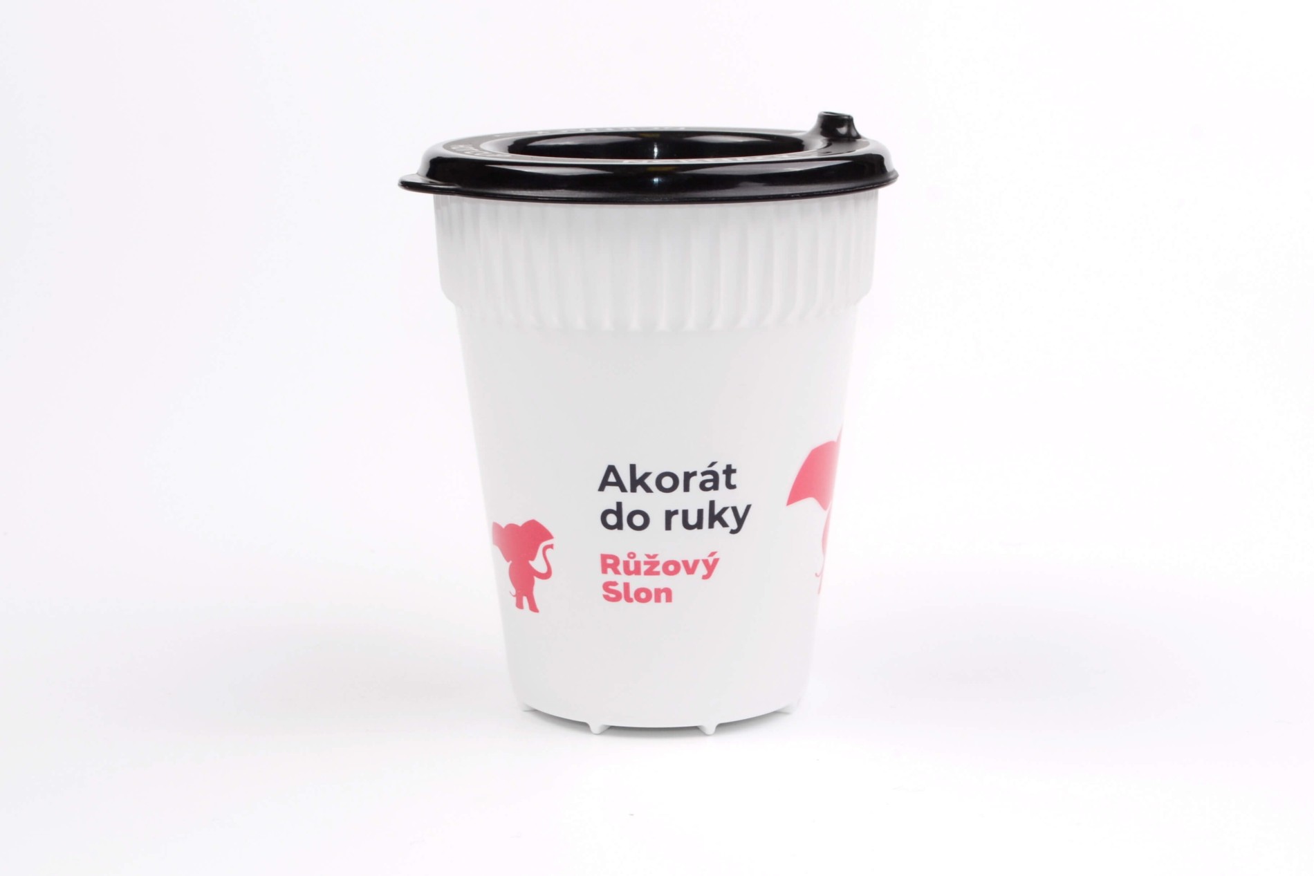 Merch – hravý sloní kelímek Růžový Slon (0,3 l)