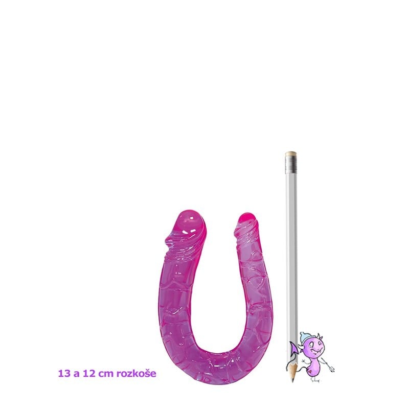 You2Toys Sex Talent gelové dvojité dildo