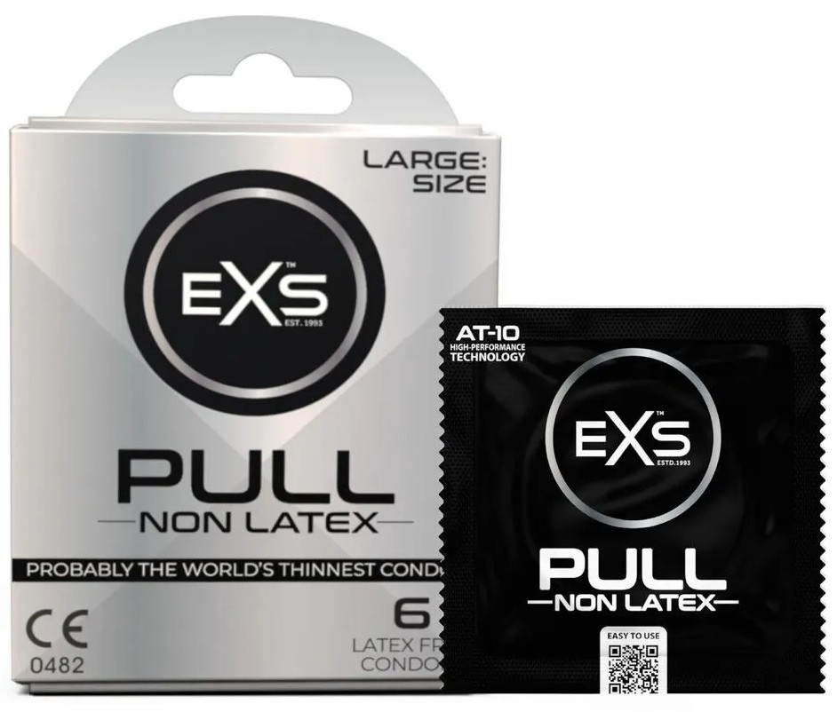 EXS Pull Large – bezlatexové kondomy (6 ks)