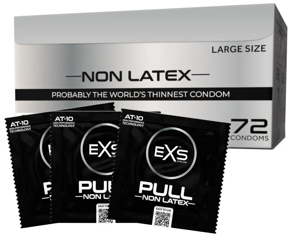EXS Pull Large – bezlatexové kondomy (72 ks)