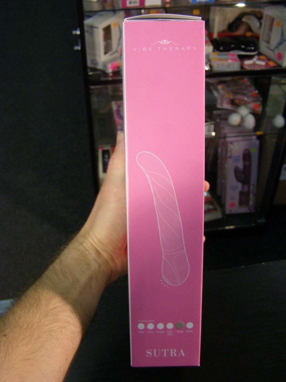 Vibrátor silikonový Sutra béžová 23cm