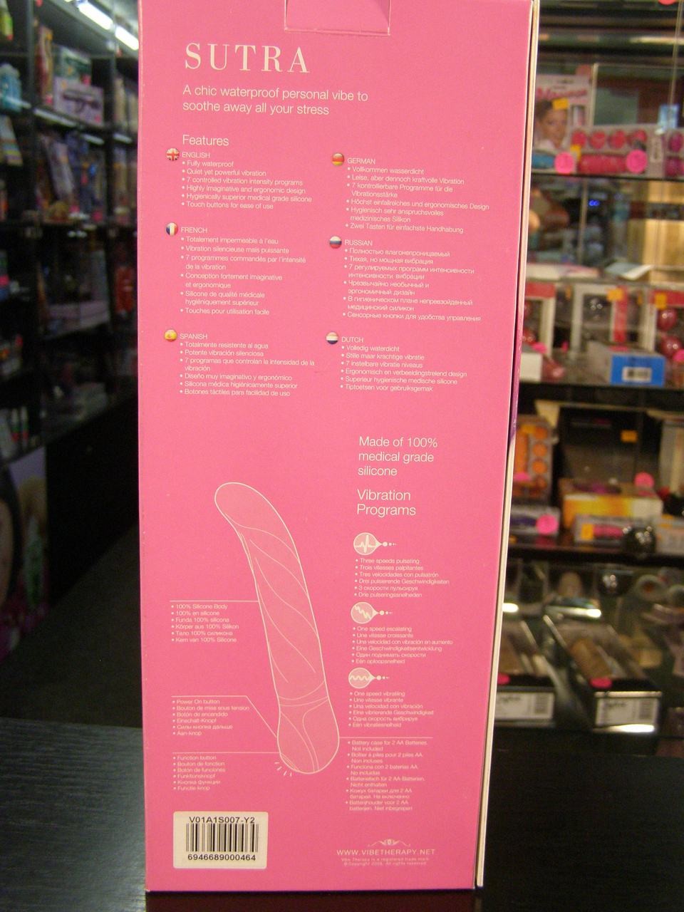 Vibrátor silikonový Sutra béžová 23cm