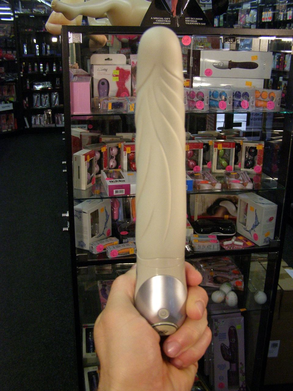 Vibrátor silikonový Sutra béžová 23cm