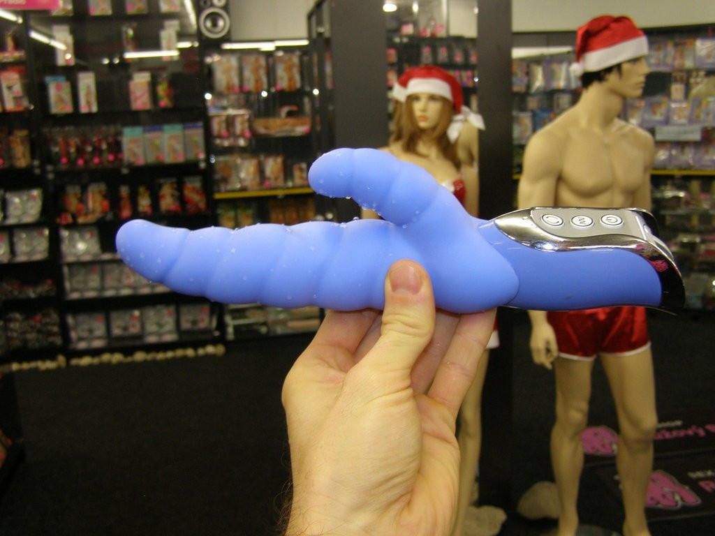 Vibrátor Modrá housenka - silikon