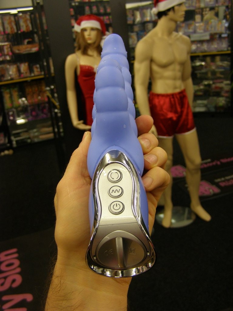 Vibrátor Modrá housenka - silikon