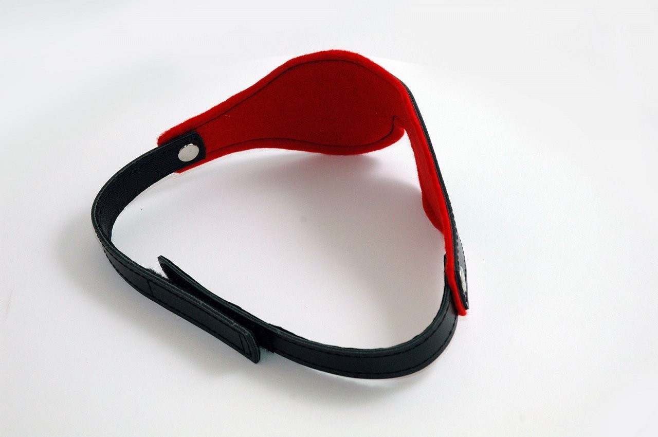 Kožená maska na oči BlackRed