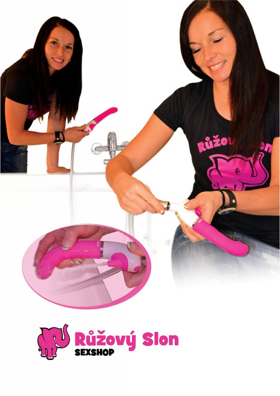 Domča a vibrátor H2O Drop Pink