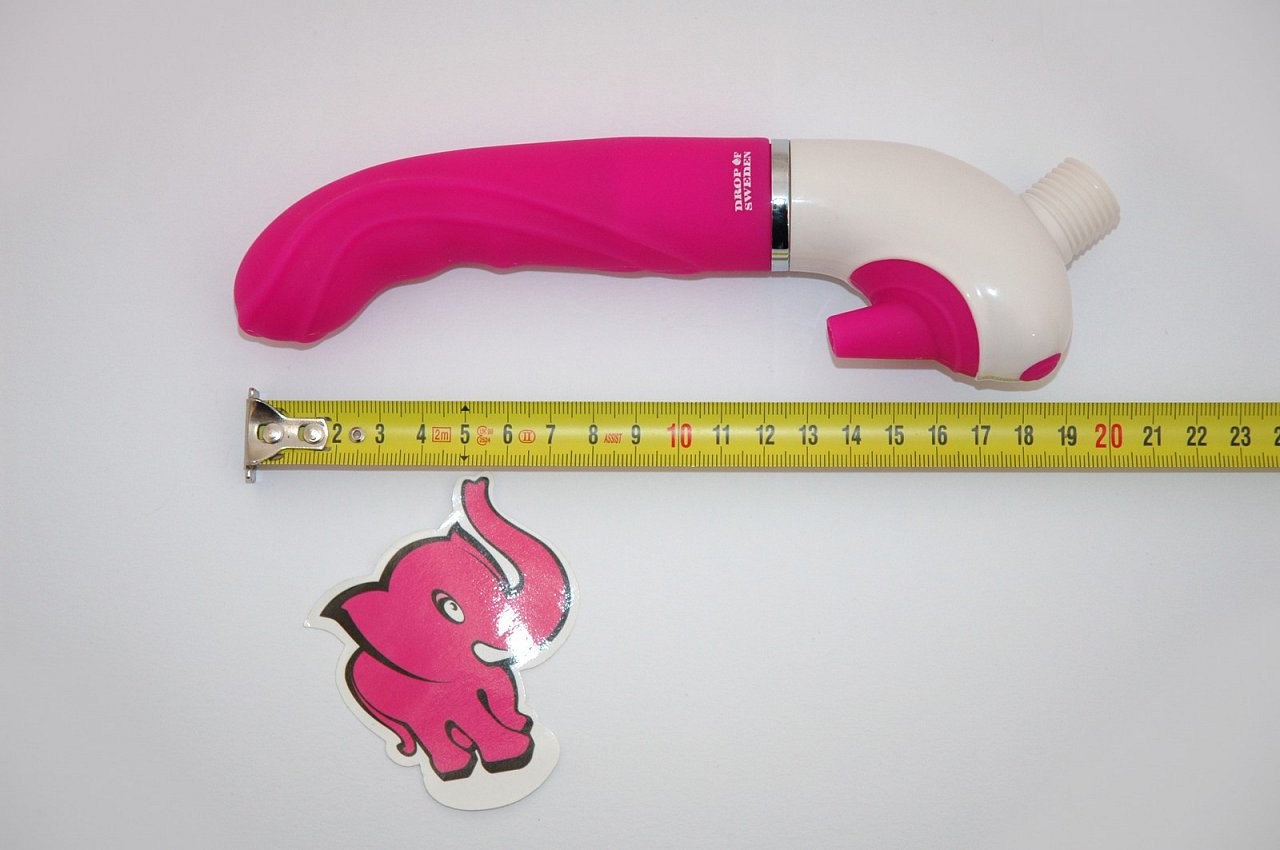 Vibrátor H2O Drop Pink | rozměry