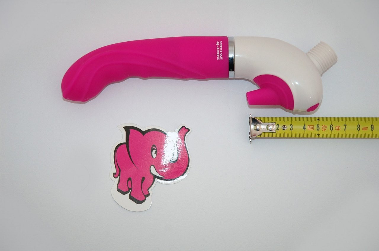 Vibrátor H2O Drop Pink | rozměry