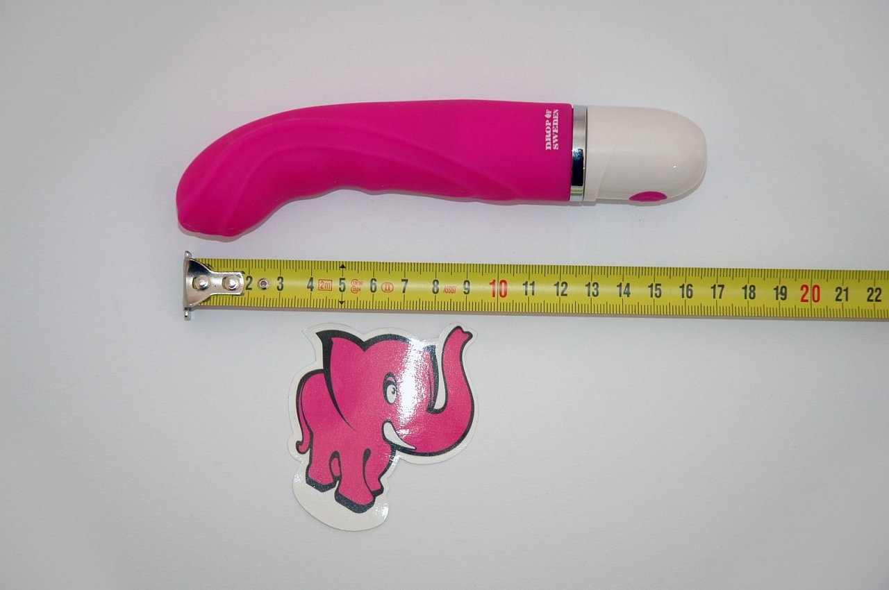 Vibrátor H2O Drop Pink | rozměry