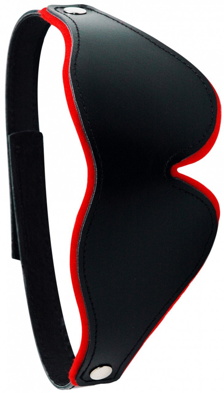Kožená maska na oči BlackRed_
