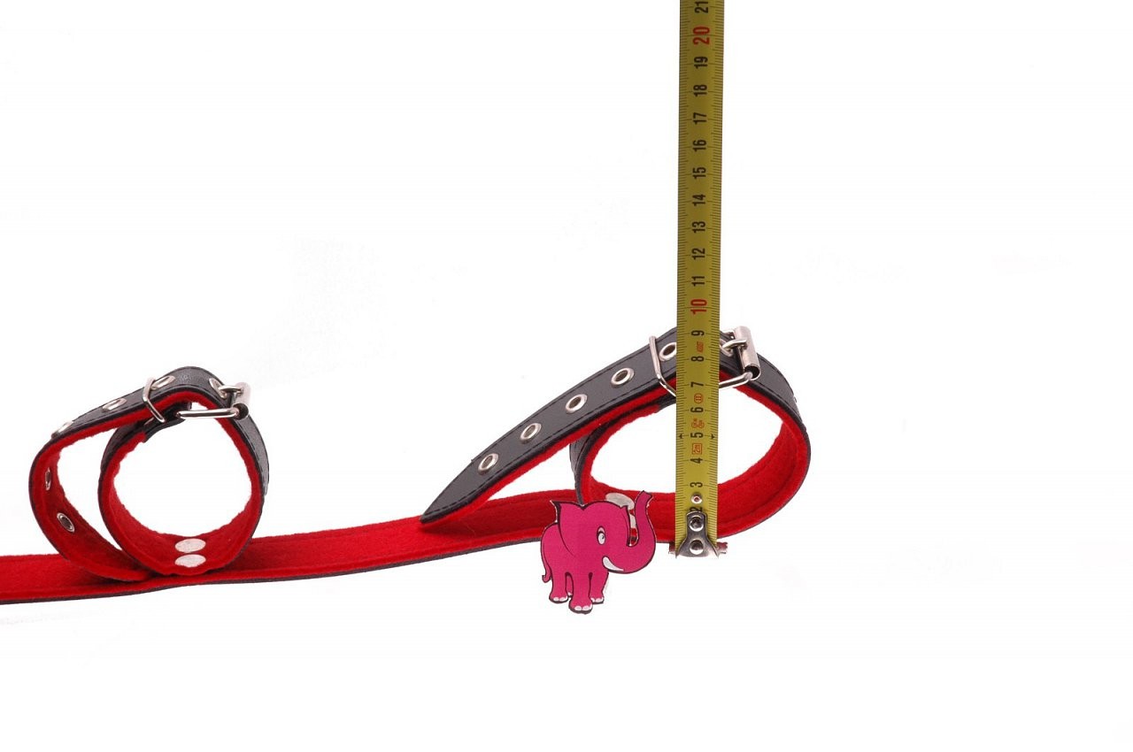 Kožená pouta na ruce a nohy BlackRed