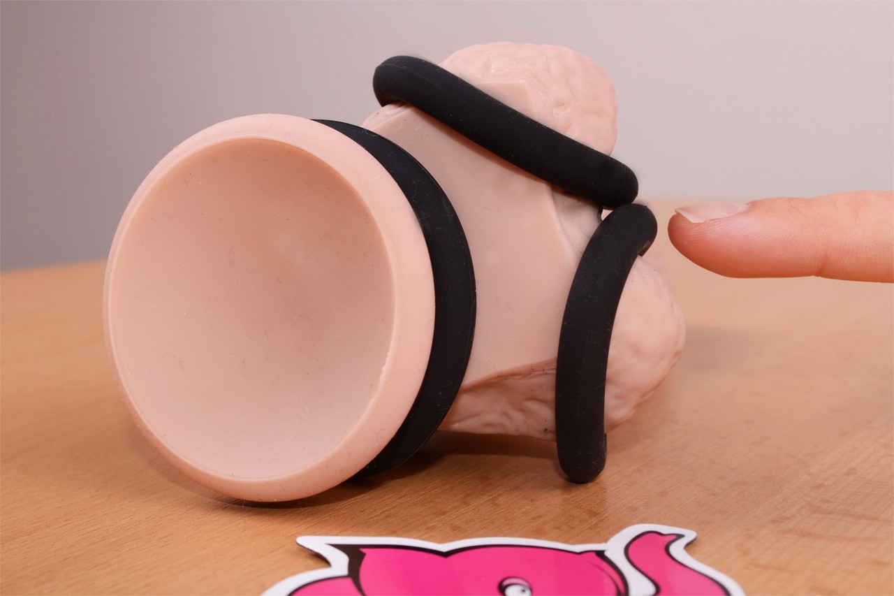 Erekční kroužek Bondage – na menším dildu, průměr 3,6 cm