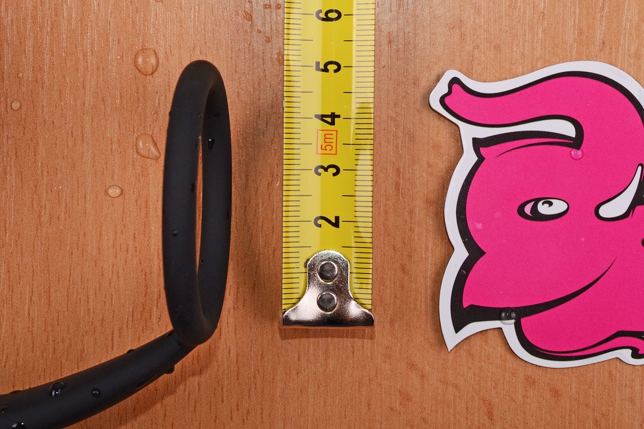 Anální kolík s erekčním kroužkem Ring & Plug, měříme