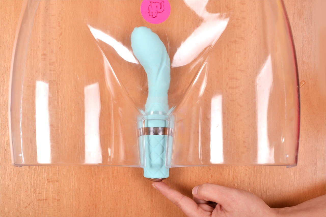 Silikonový vibrátor Sassy Aquamarine, torzo