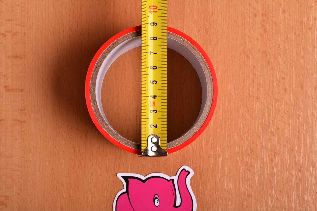 Bondážní páska Rouge – měříme průměr pásky