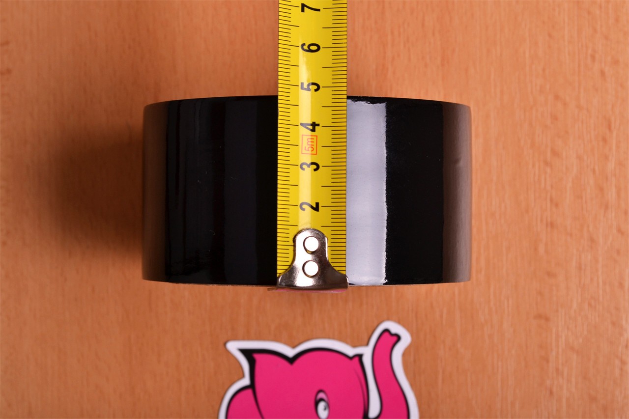 Bondážní páska Noir – měříme šířku pásky