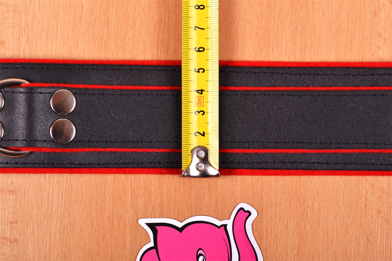 Kožený obojek na krk – měříme šířku obojku