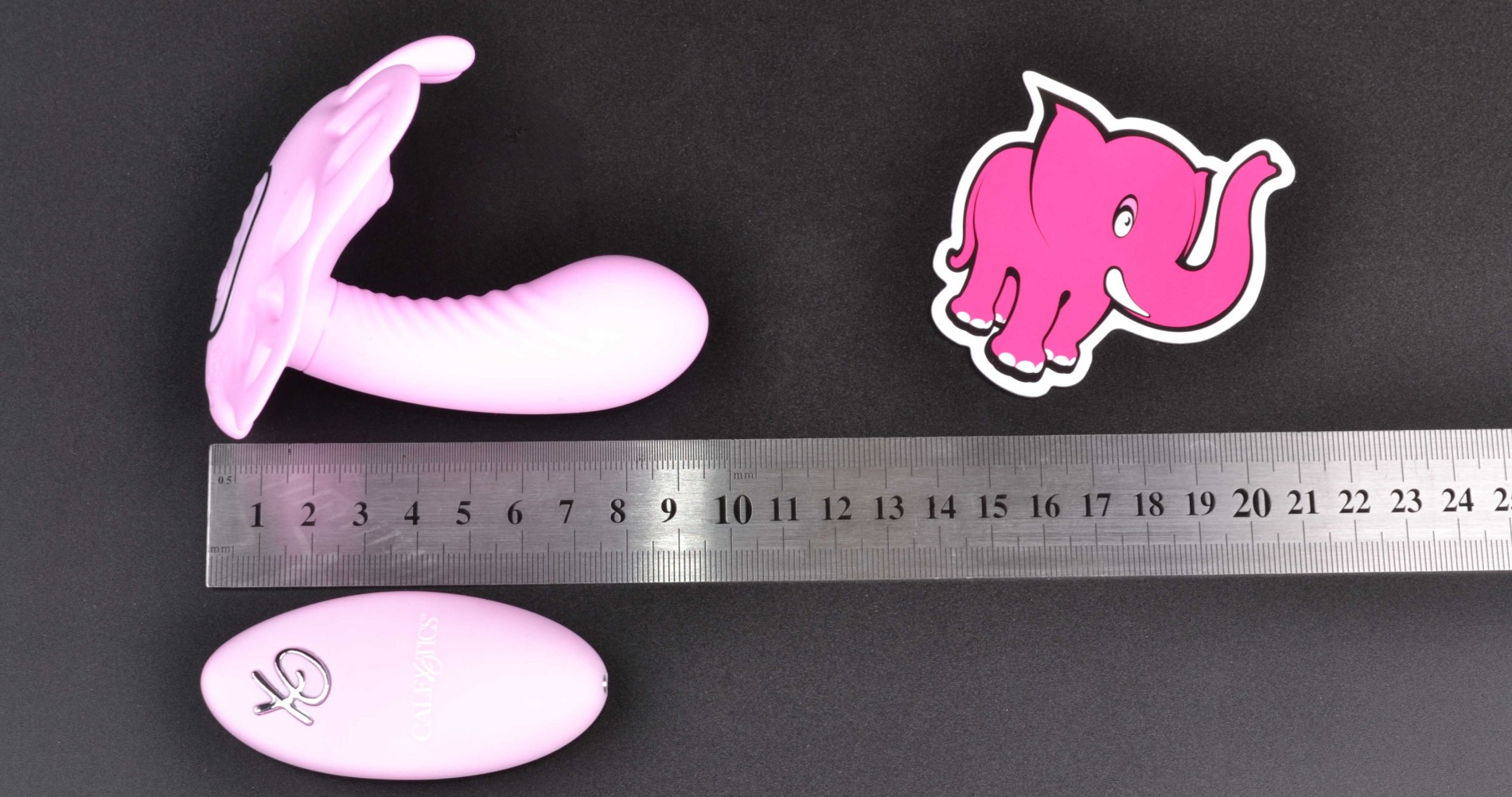 Vibrační motýlek Darling, rozměry