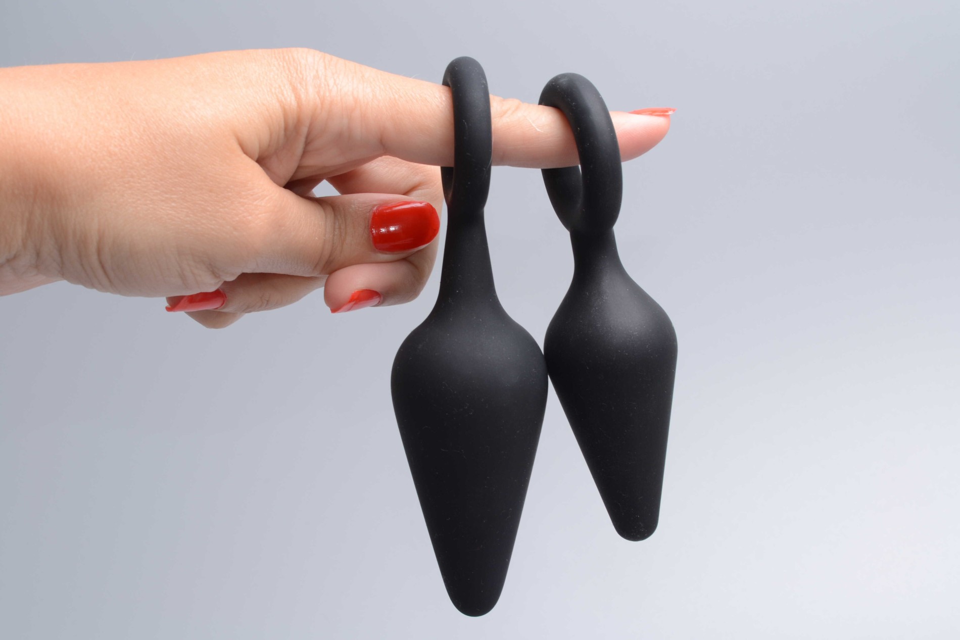 Anální kolík s očkem Soft Feel, obě velikosti