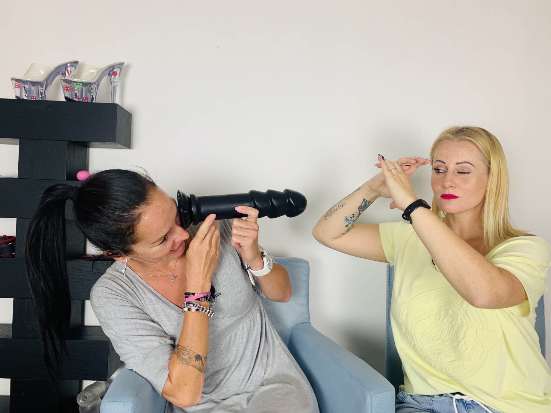 XXL anální dildo Gigants Muzzl (28 cm), Domča a Verča