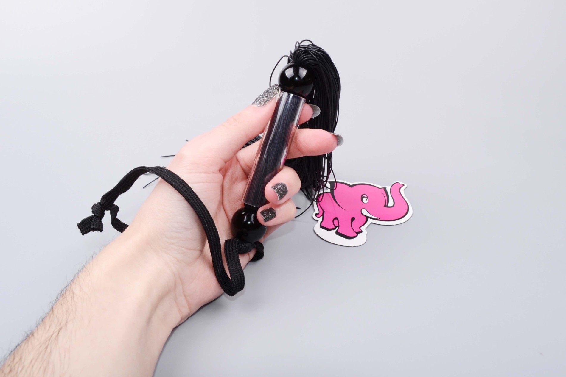 Silikonové důtky Little Devil (26 cm), v ruce